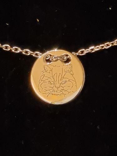 Customer photo review of Custom Love Necklace