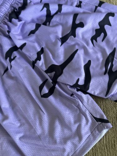 Customer photo review of Cursed Mark Mesh Shorts