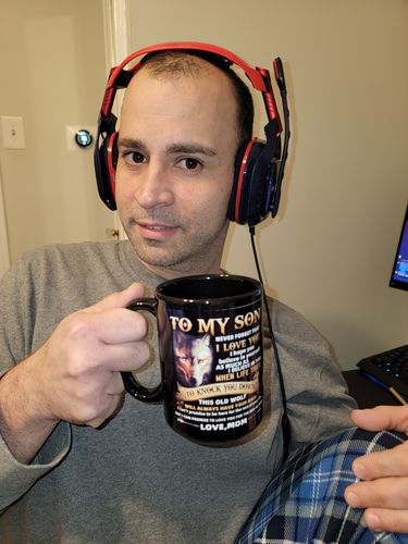 Customer photo review of Mom To Son - Never Forget I Love You- Coffee Mug