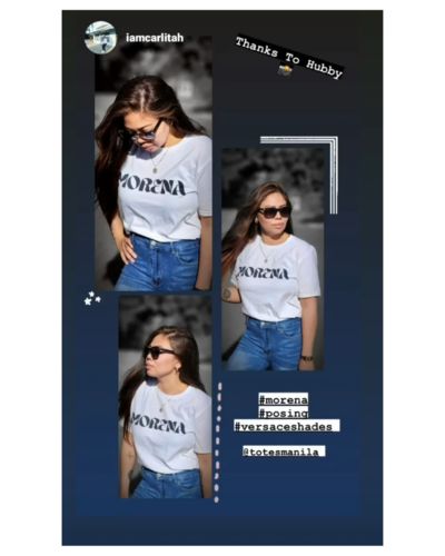 Customer photo review of Morena Filipina Statement Cotton T-Shirt