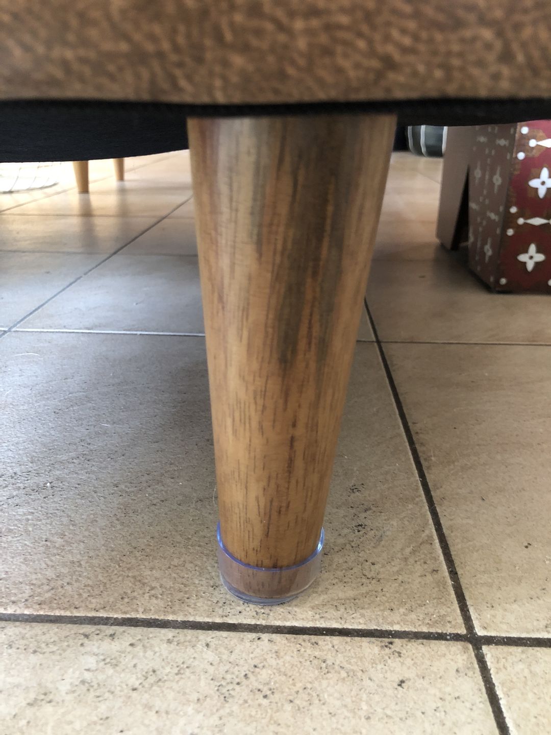 Customer photo review of Round Silicone Outdoor Chair Leg Protectors