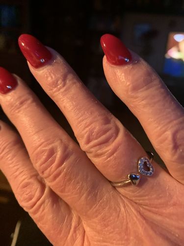 Customer photo review of Ring mit doppeltem Herzausschnitt