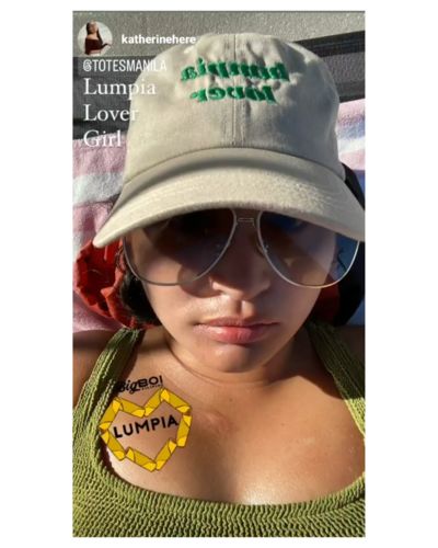 Customer photo review of Lumpia Lover Filipino Embroidered Cotton Baseball Cap