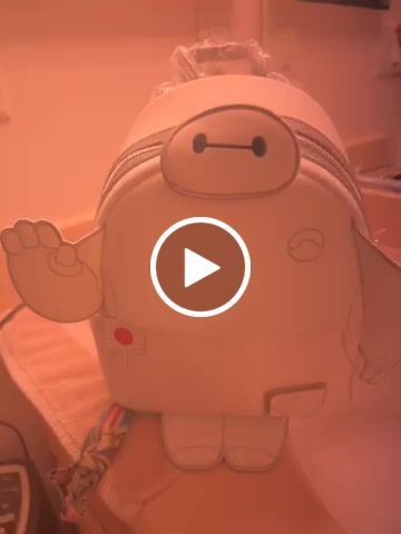 Customer video review of 707 Street Exclusive - Loungefly Disney Glow in the Dark Talking Baymax Mini Backpack