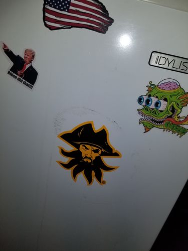 Customer photo review of Black Beard Head Decal