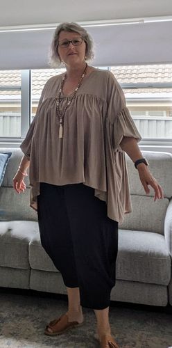 Customer photo review of Florence Blouse Pecan