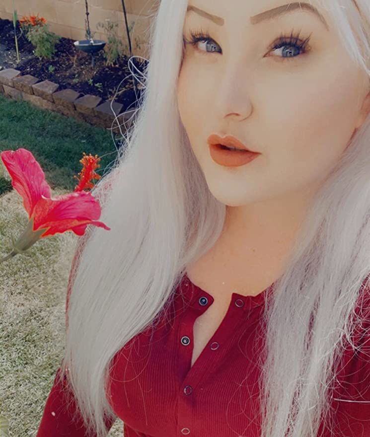 Customer photo review of Moresoo Human Hair Bundles Sew In Virgin Pu Weft Seamless Hair White Blonde (#1000)