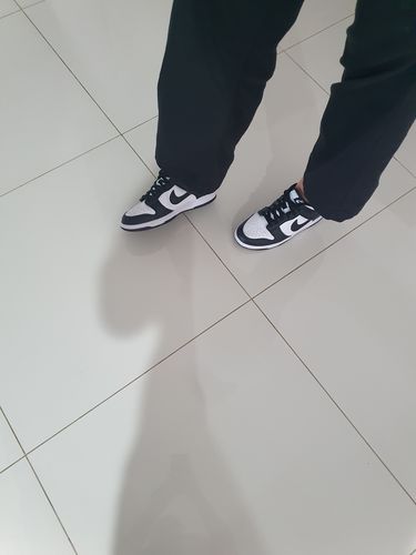 Customer photo review of Nike Dunk Low 'Panda Black White' Women's