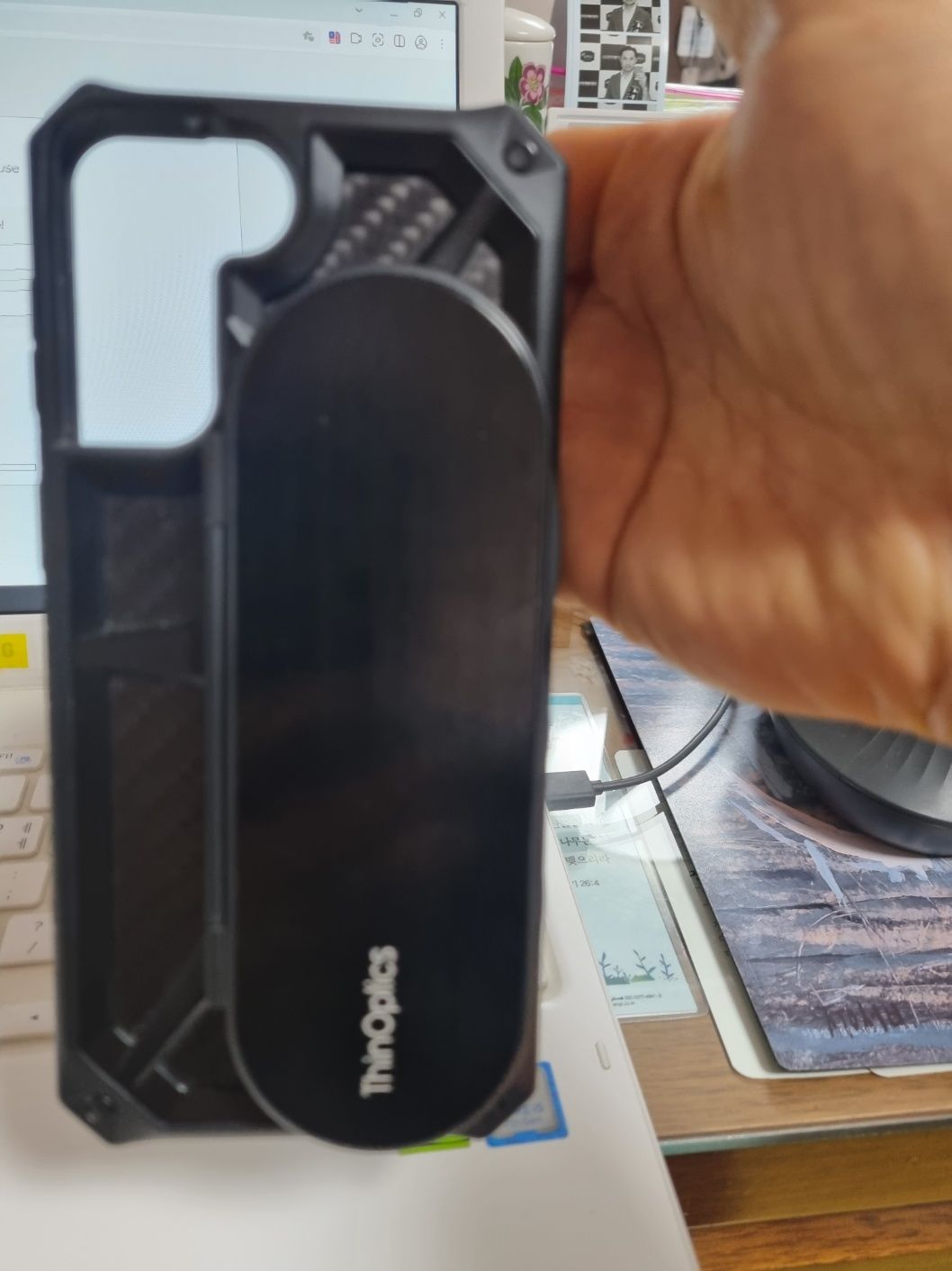 Customer photo review of Brooklyn Blue Light Blocker Glasses + Milano Case