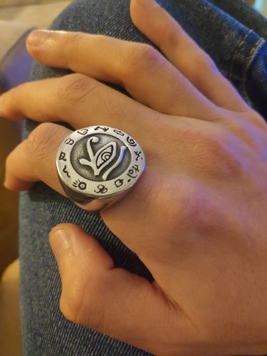 Customer photo review of The Eye Of Horus Ring