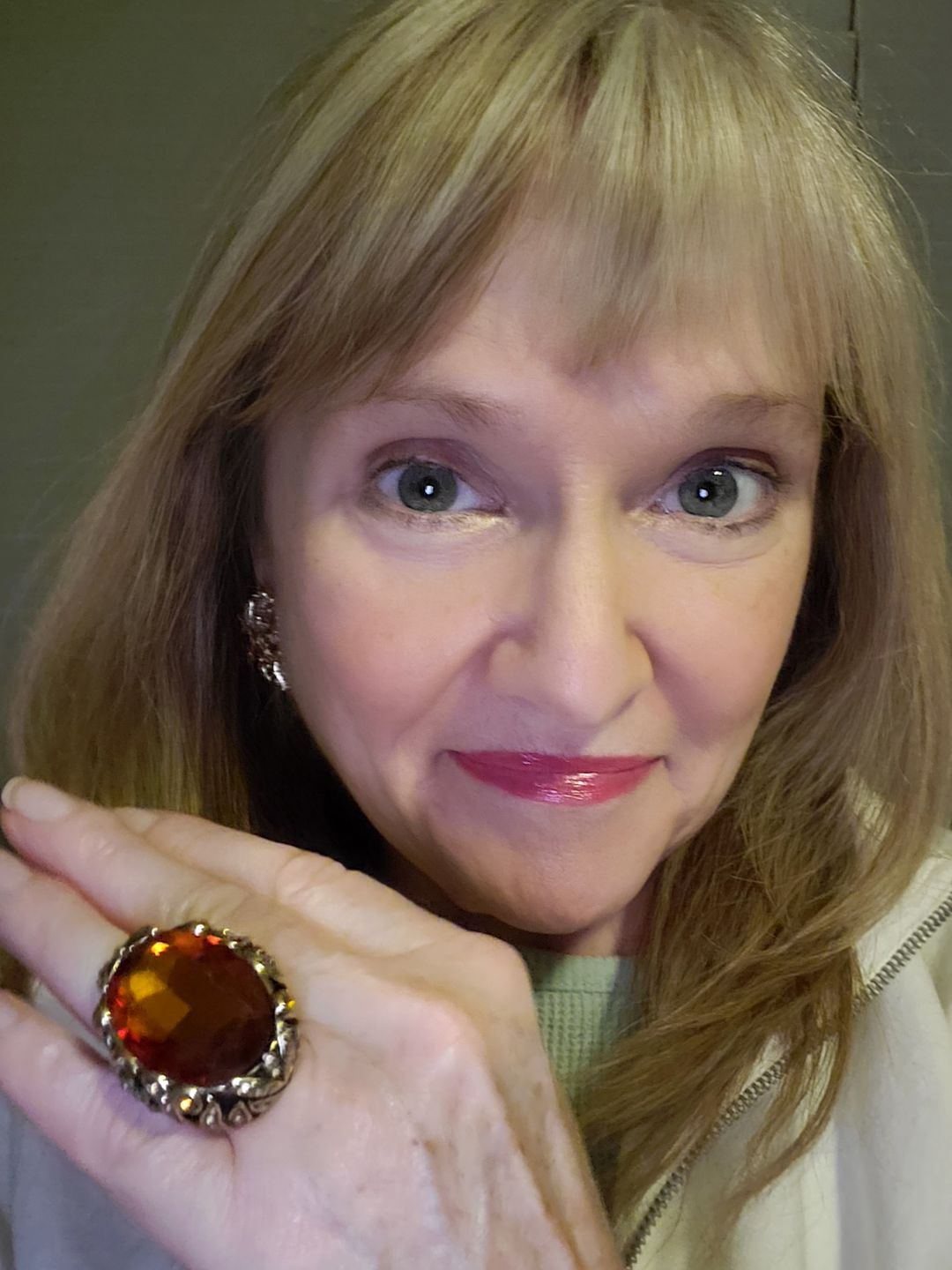 Customer photo review of HEIDI DAUS® "Dare To Wear" Oversized Crystal Cocktail Statement Ring