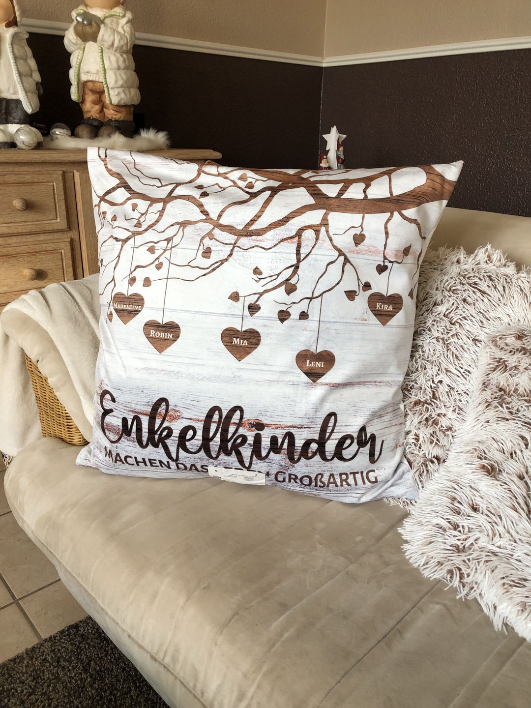 Customer photo review of Meine Enkelkinder - Großeltern-Kissen