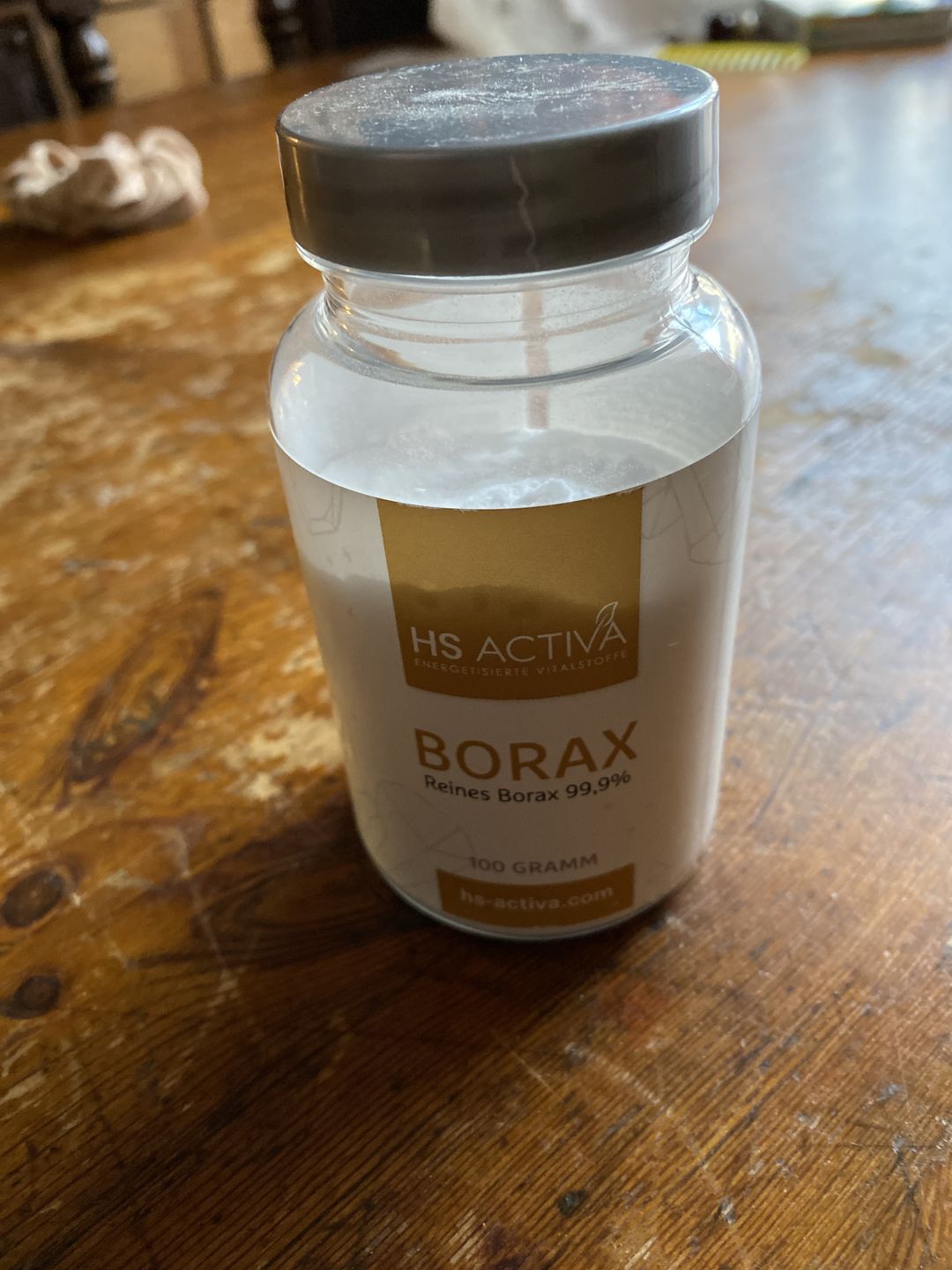 Customer photo review of Borax I Pharmazeutische Reinheit 99,9% I 100 Gramm