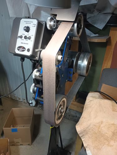 Customer photo review of 2 X 72 Inch Aluminum Oxide Metal Sanding Belts, 6 Pack