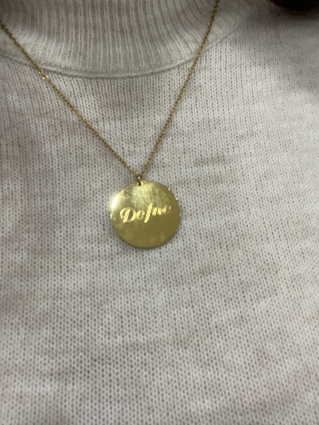 Customer photo review of Coin | Halskette + Gravur