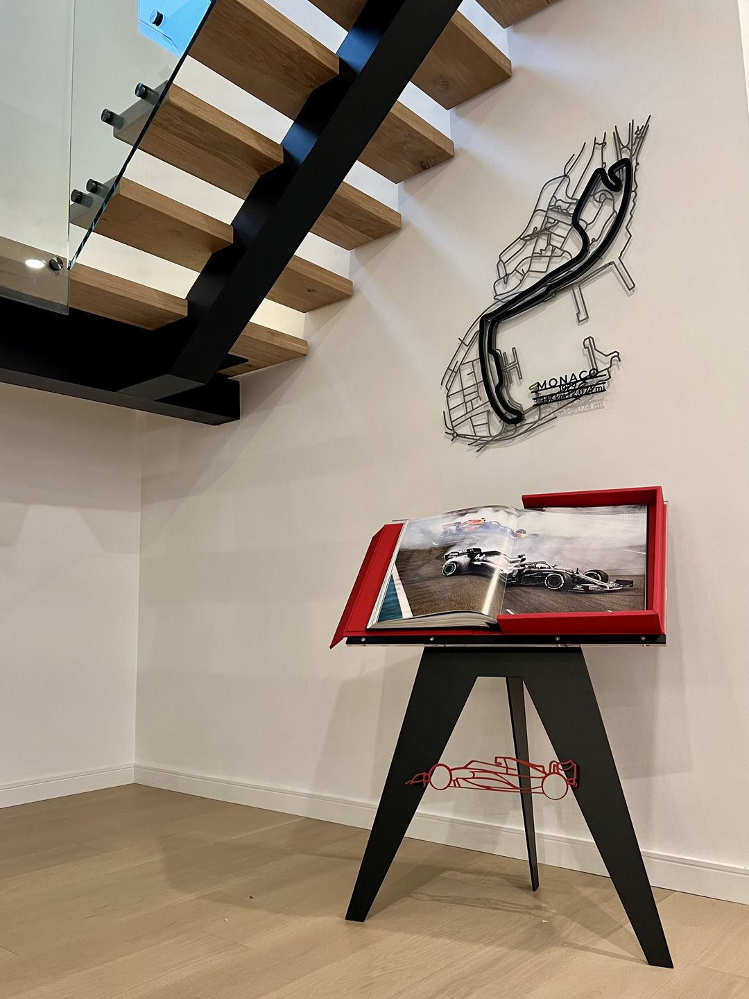 Customer photo review of Circuit de Monaco Metal Wall Art