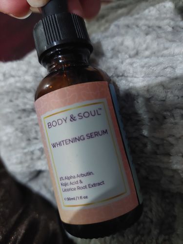 Customer photo review of Whitening Serum