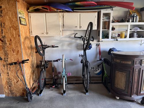 Customer photo review of 3 Bike Nook Units + 1 FREE Bike Nook + 3 FREE Connectors (N)