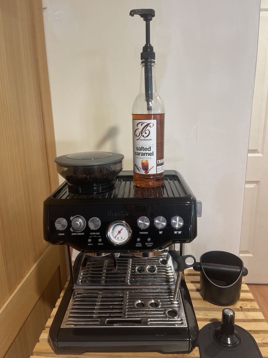 Customer photo review of Salted Caramel Coffee Syrup