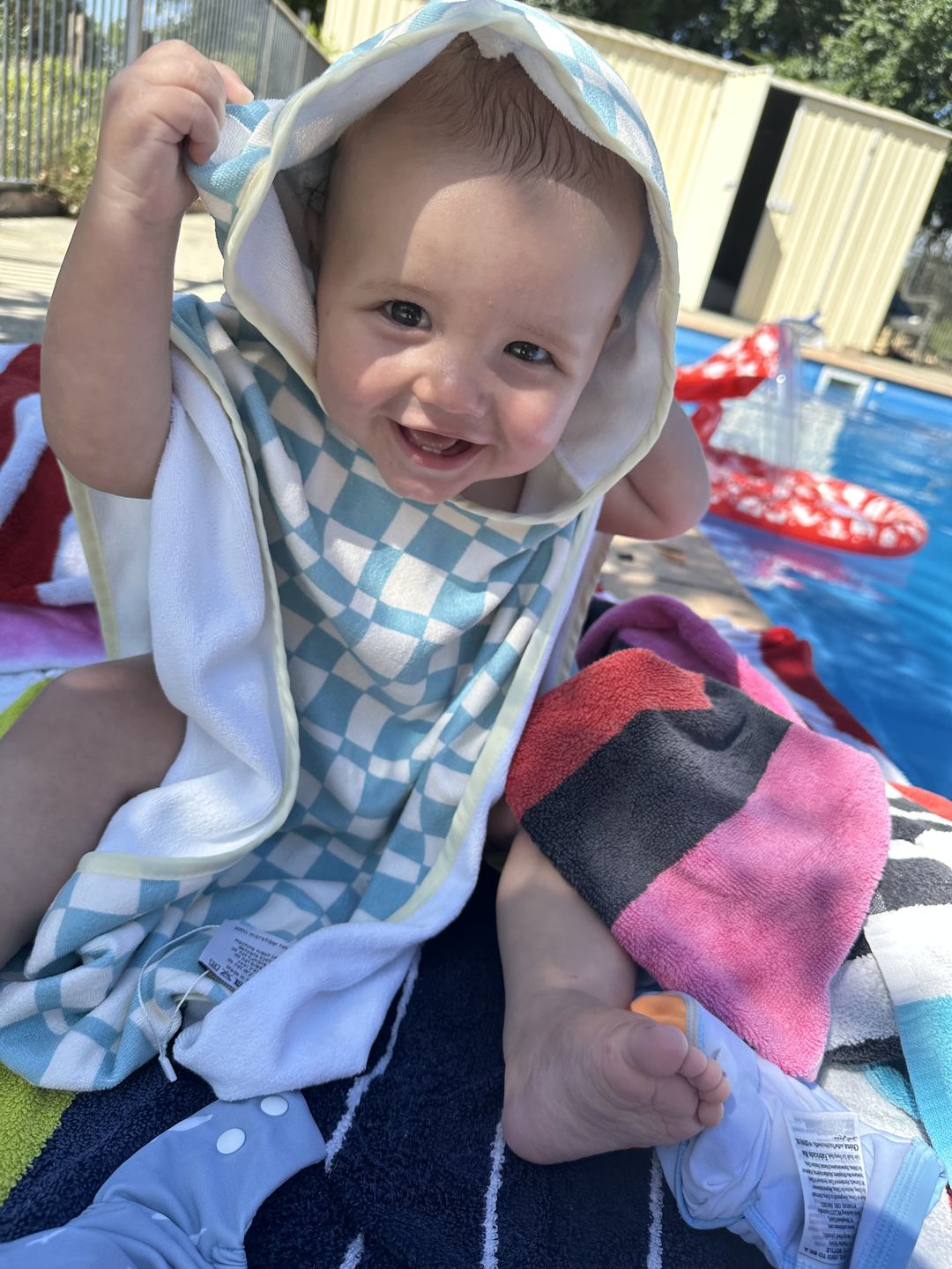 Customer photo review of Harper beach poncho