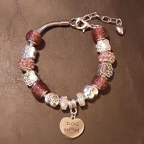 Customer photo review of Proud Dog Mom Bracelet