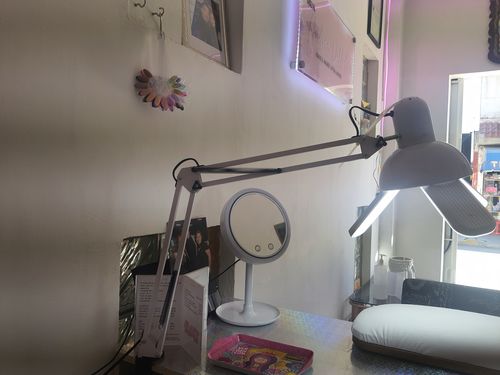 Customer photo review of Lámpara Ferro Blanca