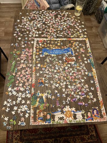 Customer photo review of Wine puzzle - Champagne