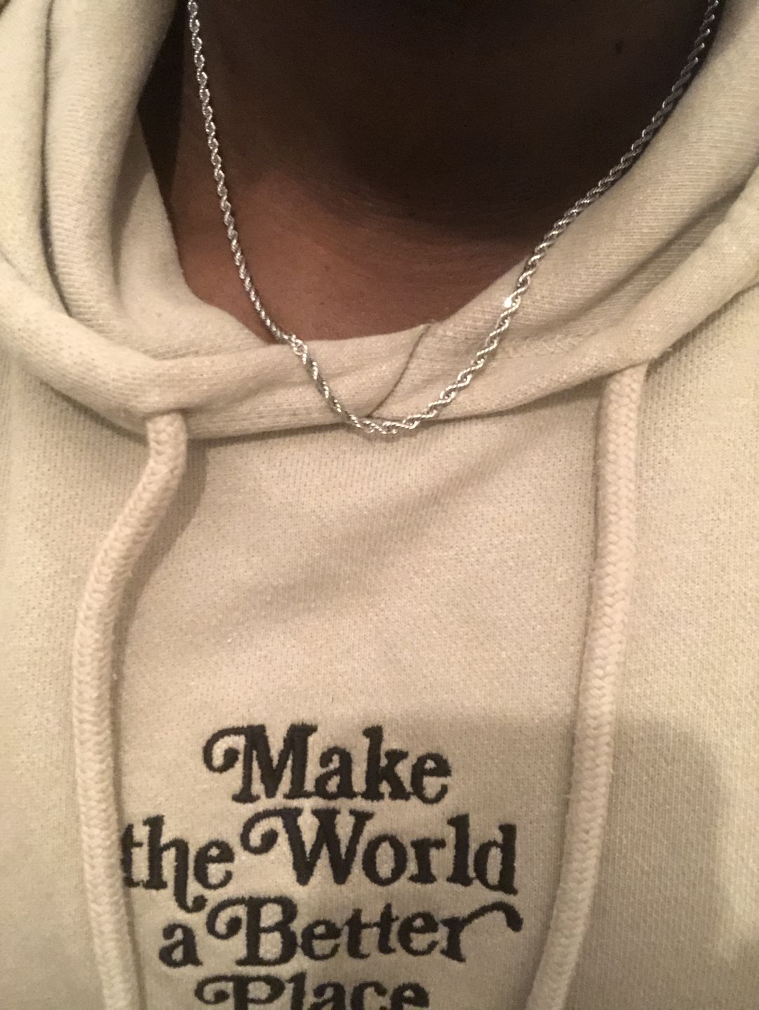 Customer photo review of CLEAN ROPE. - 3MM WHITE GOLD