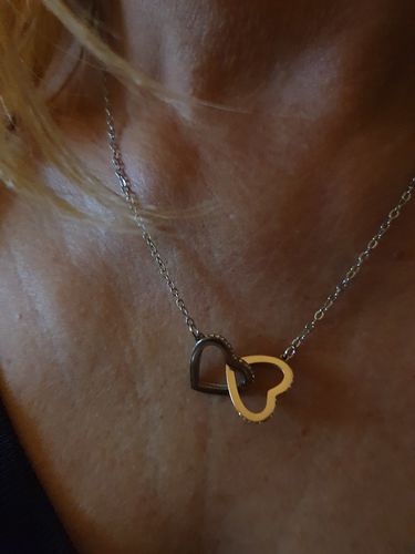 Customer photo review of Collier Amour Fusionnel - À la femme de ma vie - Je t'aime, pour toujours...