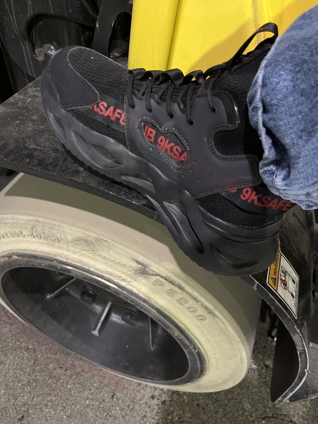 Customer photo review of Maven Comfortable Steel Toe Work Shoes