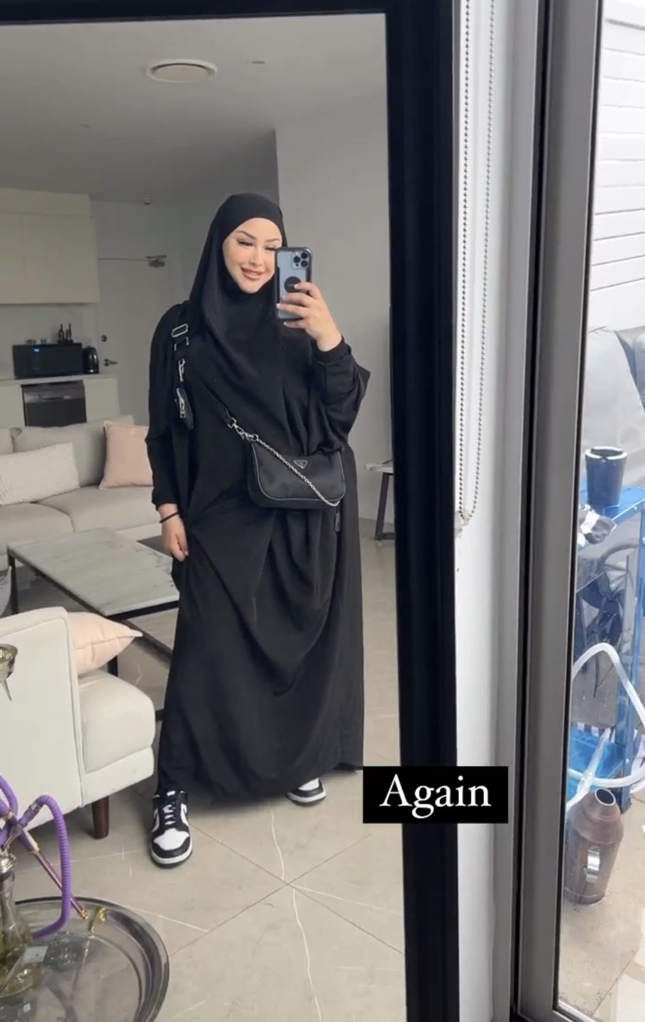 Customer photo review of Maryam Black Jilbab