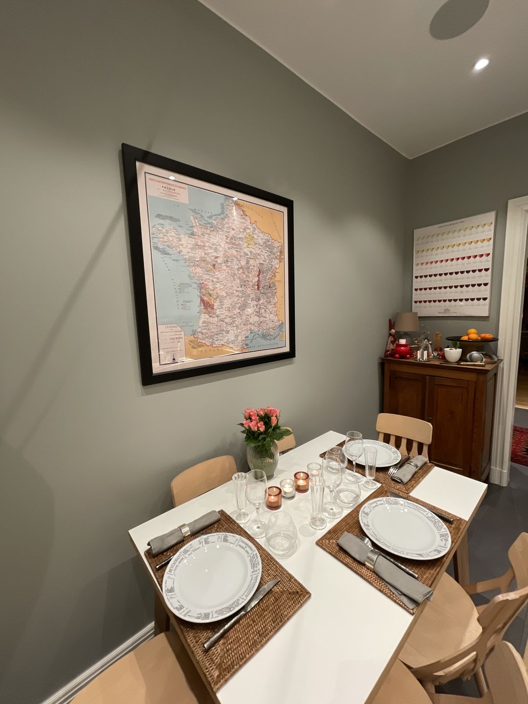 Customer photo review of Old Gastronomic Map of France in 1932 by Alain Bourguignon - French Food, Michelin, Champagne, Bordeaux, Butter, Cheese, etc.