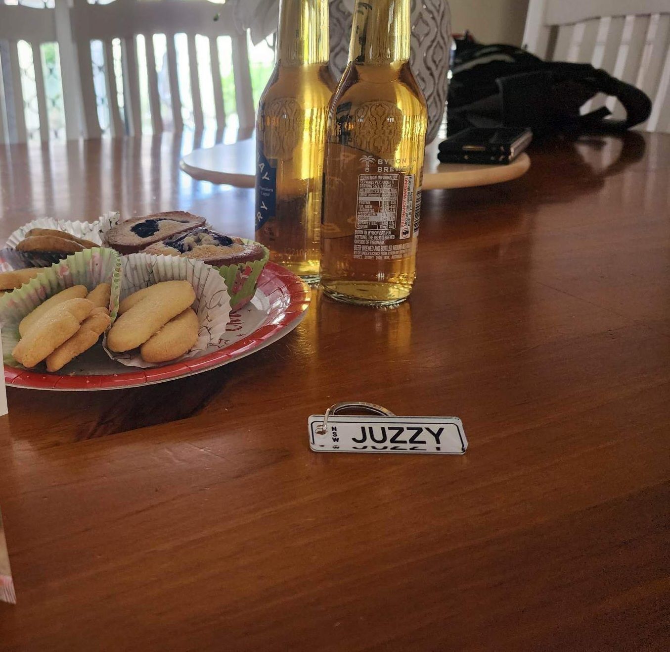 Customer photo review of NSW Premium Licence Plate Custom Keychain