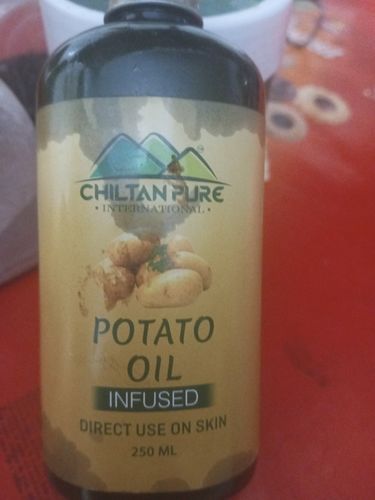 Customer photo review of Potato Oil – Rich in Vitamin C, diminishes puffiness, Reduces hyperpigmentation 100% pure organic [Infused]