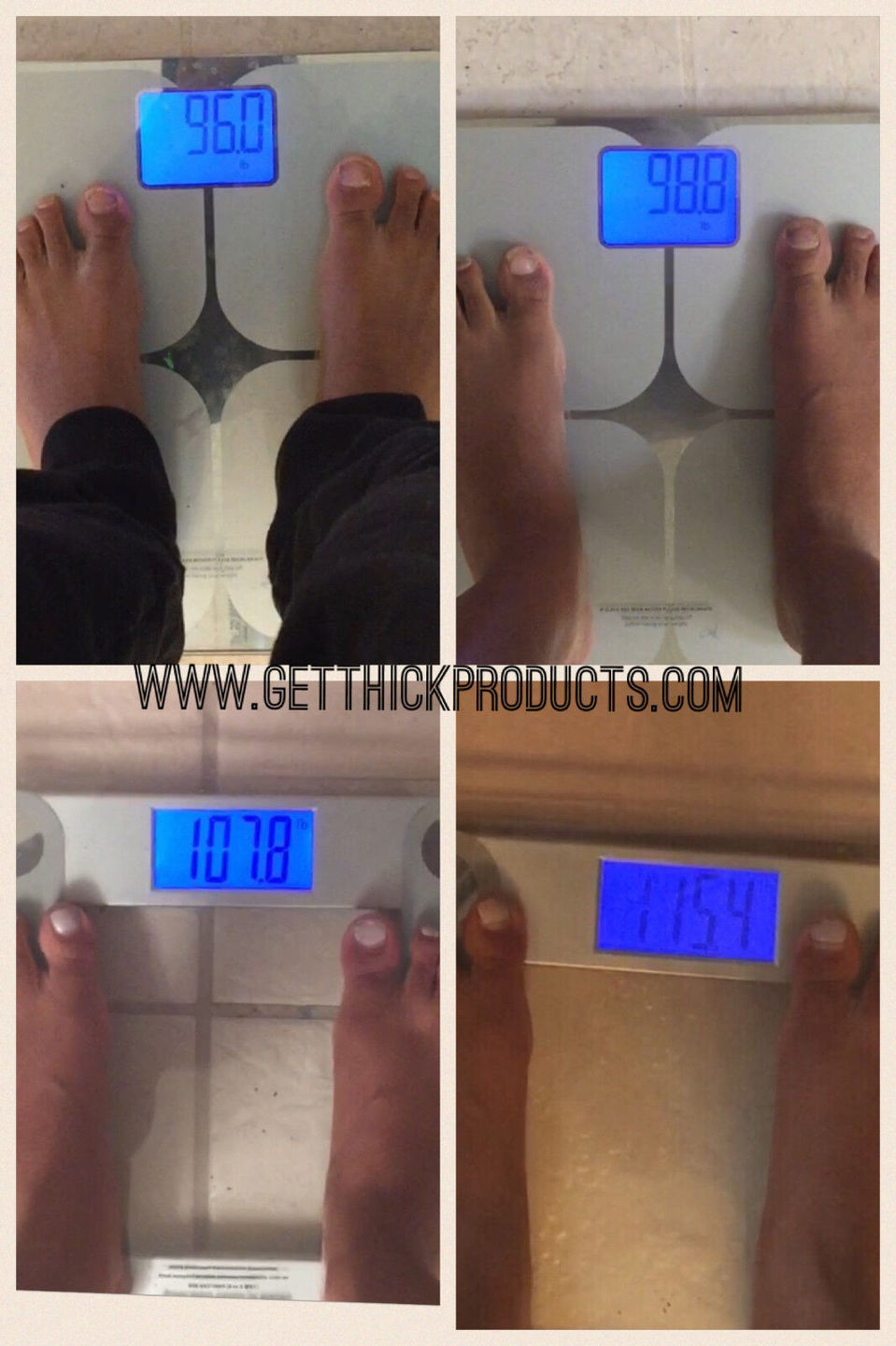 Customer photo review of "Get Thick Quick" POTENT Weight Gain Pills -Super Strength