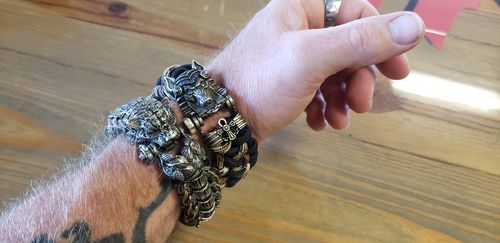 Customer photo review of Anubis Paracord Bracelet