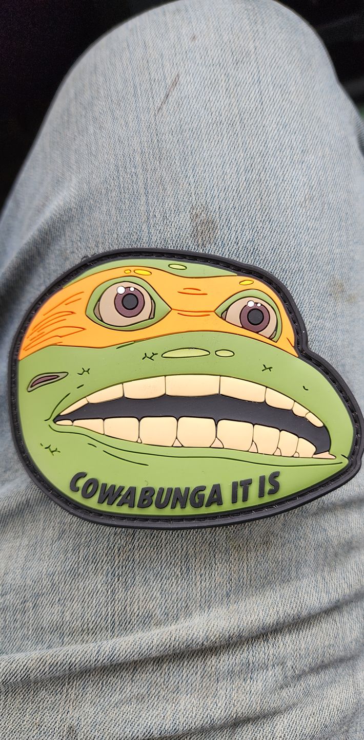 Customer photo review of Cowabunga Morale Patch