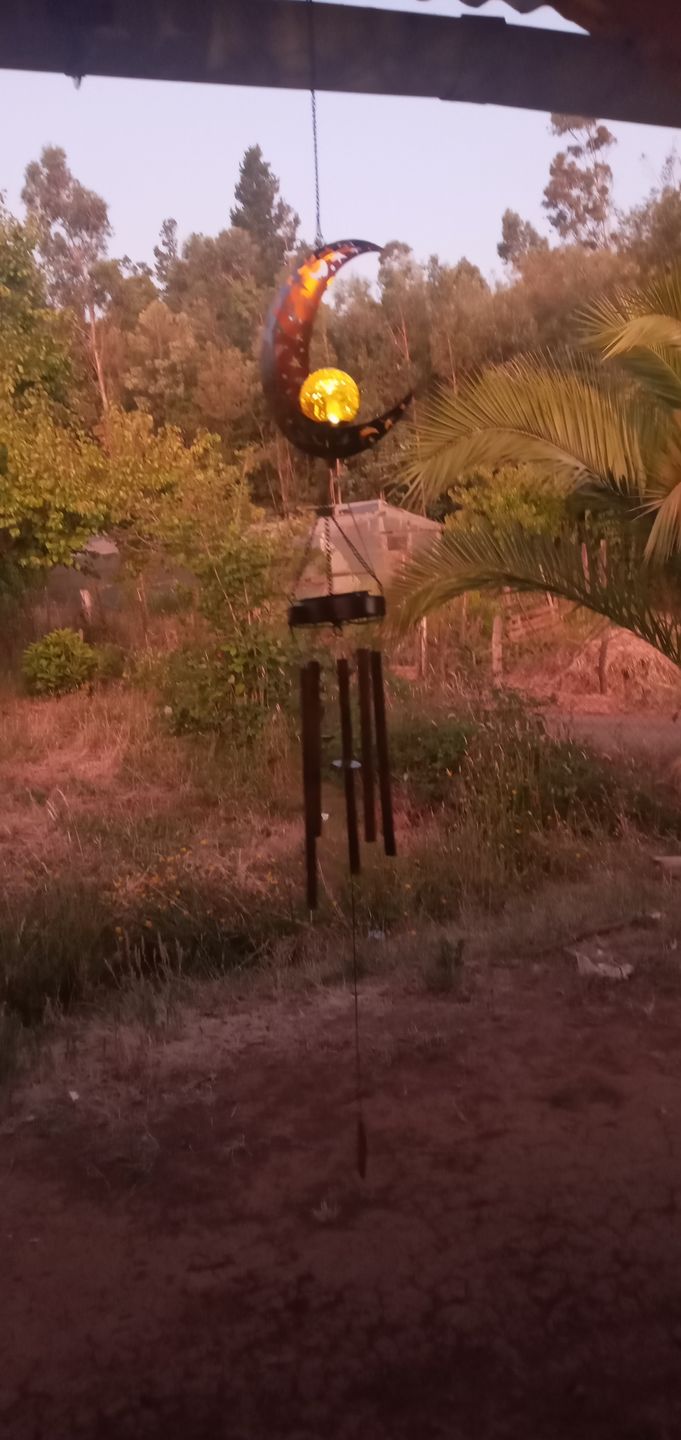 Customer photo review of Colgante de Viento Solar - Largo 1 m Inoxidable IP44 Luz Cálida