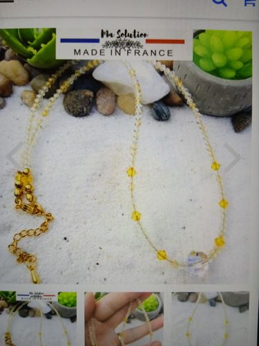 Customer photo review of COLLIER ENERGIE CITRINE
