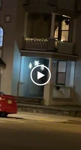 Customer video review of 23" White Moravian Weatherproof Star Lantern Lamp, Multi-Point Hanging Decoration