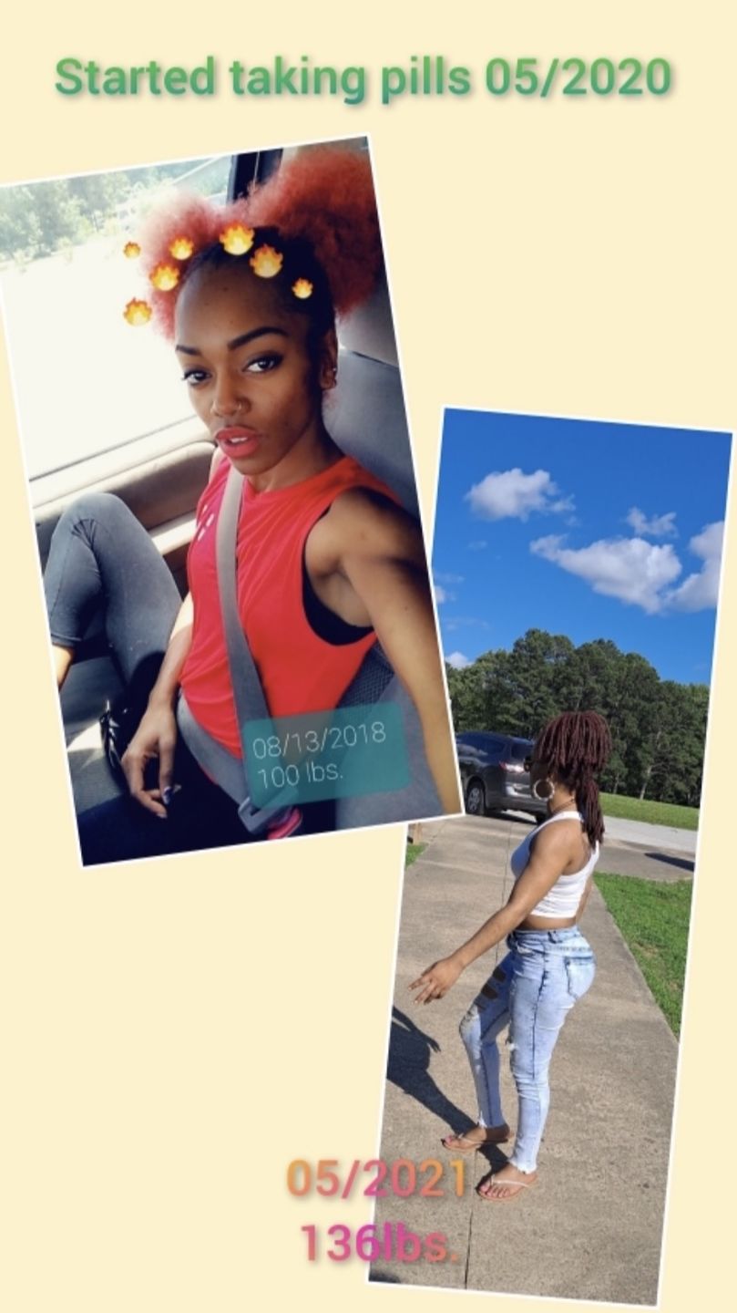 Customer photo review of Serious Gains Extremely Fast Working Weight Gain Pills 1-3 pounds in a week