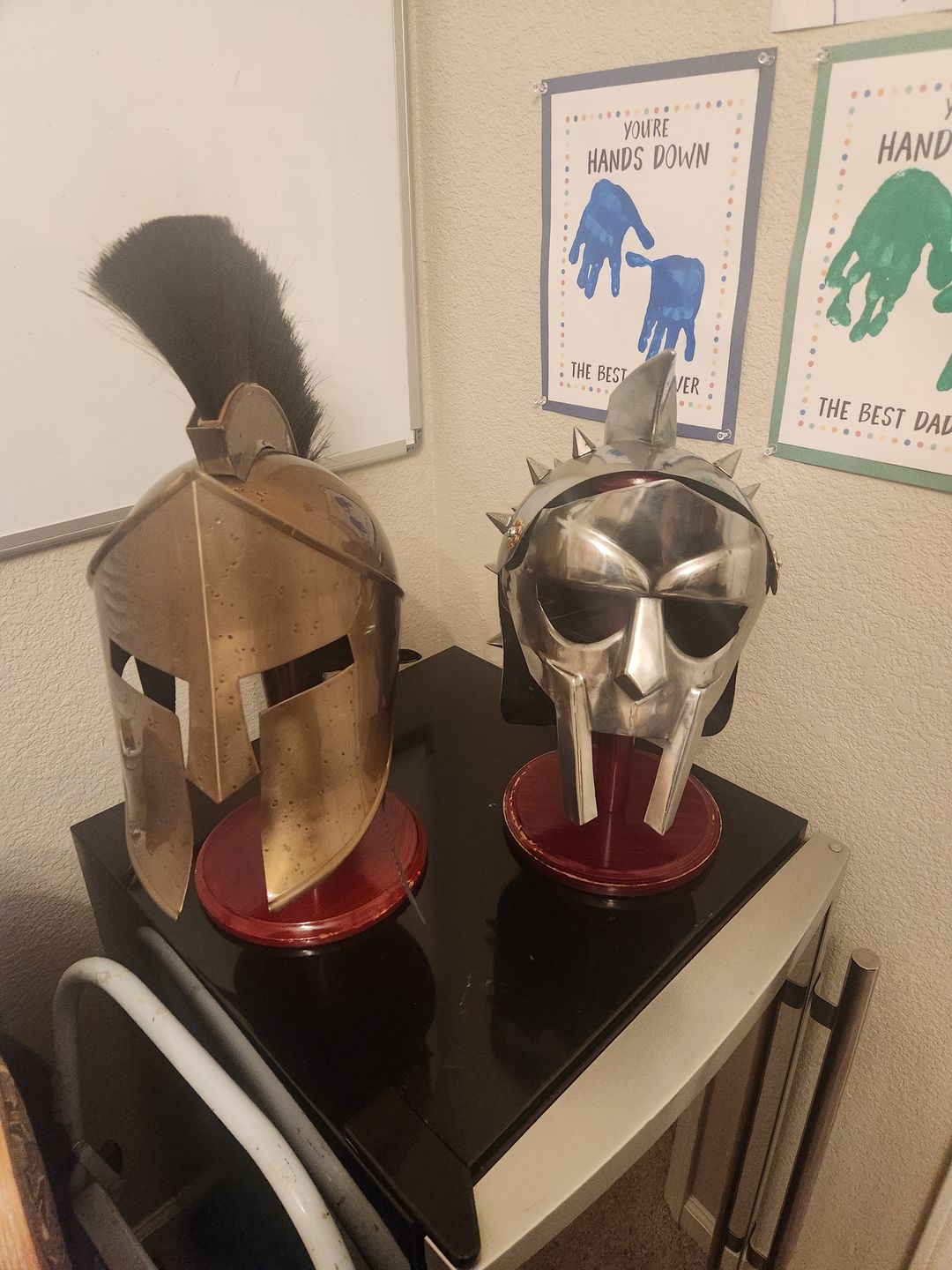 Customer photo review of Handcrafted Roman Legion Gladiator Helmet