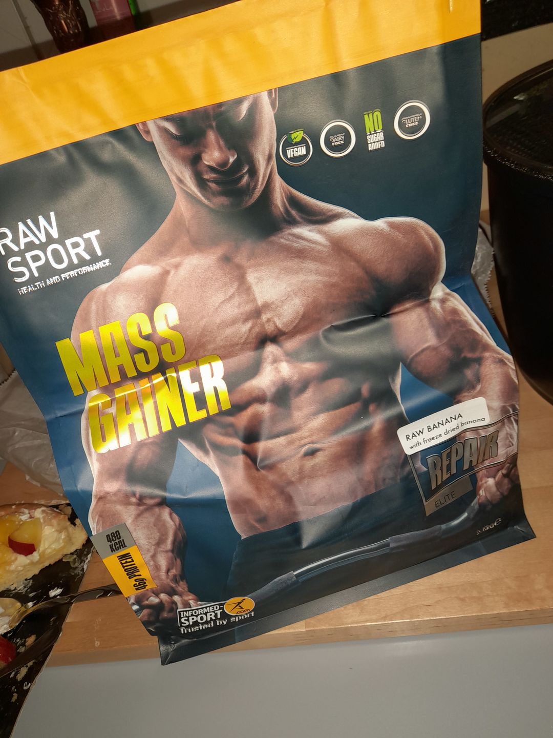 Customer photo review of Mass Gainer Protein Powder