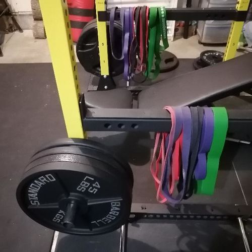 Customer photo review of Cast Iron Olympic Weight Plates