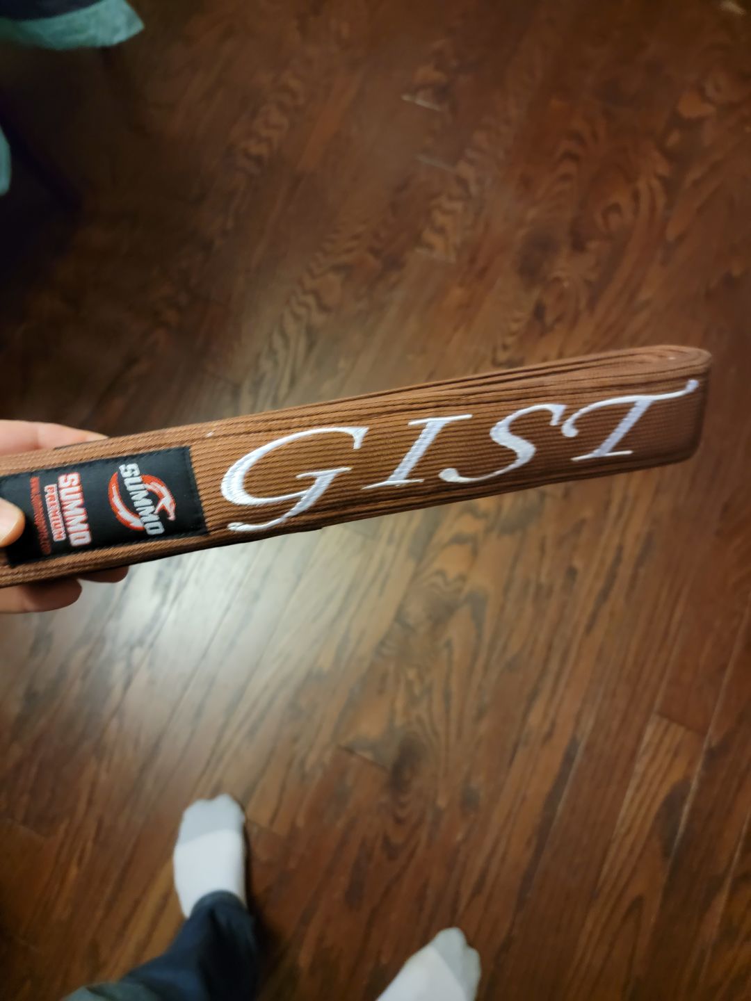 Customer photo review of Premium Custom Name Brazilian Jiu Jitsu BJJ Belt