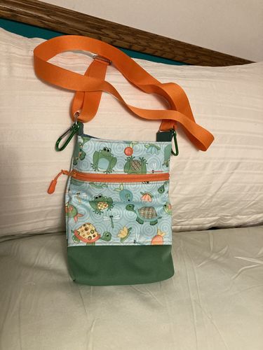 Customer photo review of Wanderlust Phone Bag Pattern