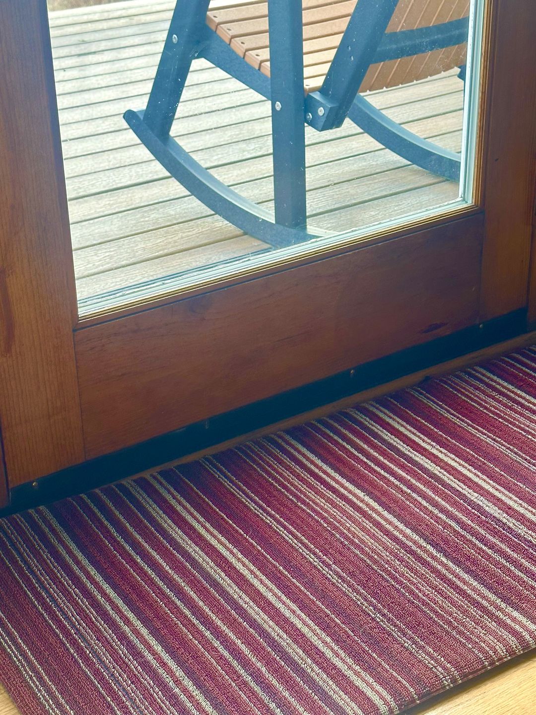 Customer photo review of 36" Universal Wrap-Around Door Sweep