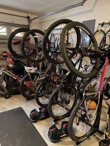 Customer photo review of 3 Bike Nook Units + 1 FREE Bike Nook + 3 FREE Connectors (N)