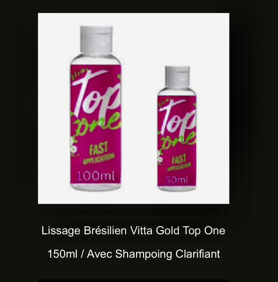 Customer photo review of Lissage Brésilien Vitta Gold Top One
