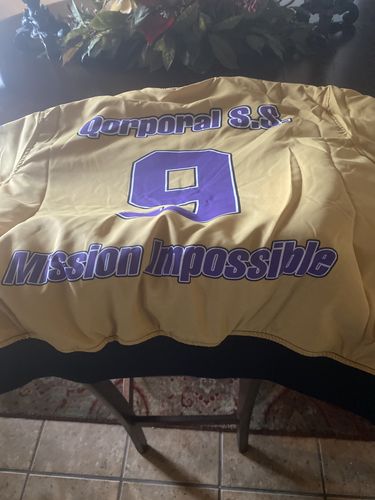 Customer photo review of Fraternity Jacket - Personalized Omega Psi Phi Old Gold Bomber Jacket